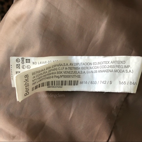 Bershka Big Cat Faux Fur Animal Coat/ Jacket - Picture 7 of 7